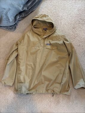 Patagonia Hooded Pullover Anorak – Tan/Khaki – XXL